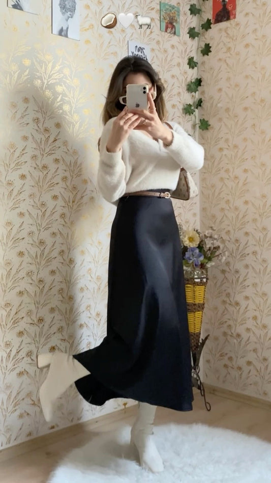 Jupe en satin de soie ZARA original - Élégance et confort printaniers